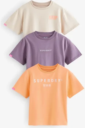 Superdry Printed 100% Organic Cotton T-Shirts 3 Pack128134cm