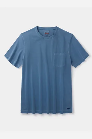 Aubin Blue Hareby Garment Dyed Pocket T-ShirtGrand