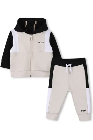 HUGO BOSS Logo Baby Zip Up Hoodie And Joggers SetMois 6 (68cm)