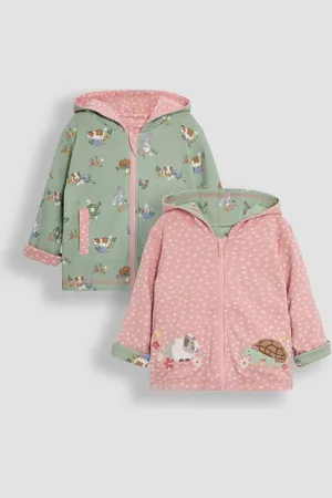 JoJo Maman Bébé Sweat à capuche Réversible Dino appliqué8692cm