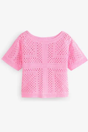 Next T-shirt manches courtes au crochet à col ras du couS Reg