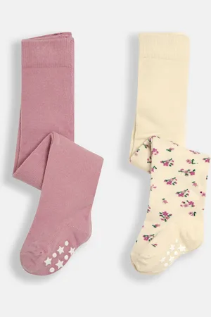 JoJo Maman Bébé Lot de 2 collants riches en coton5 - 6 ans (110 - 116cm)