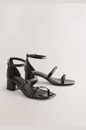 Next Forever Comfort Square Toe Low Block Heel Multi Buckle Sandals9