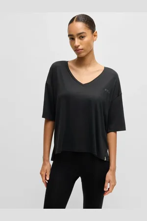 HUGO BOSS Relaxed Fit Extensible Jersey Col en V T-shirtxxxlarge