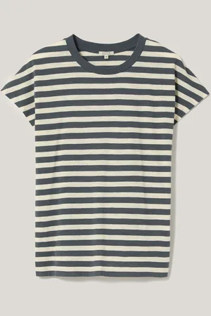 Jigsaw 100% Coton Slub Rayure Casquette TopMédium