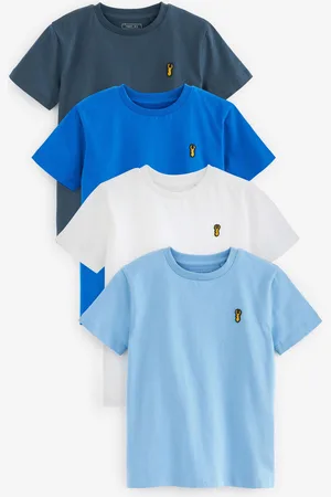 Next T-shirt brodé Manches courtes Stag 4 Pack (3-16ans)11 ans (146cm)