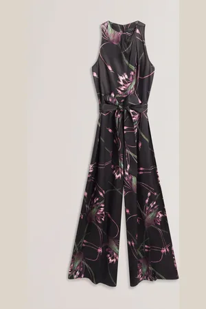 Ted Baker Beckkie Printed Wide Leg Jumpsuit with Pleat Detail34
