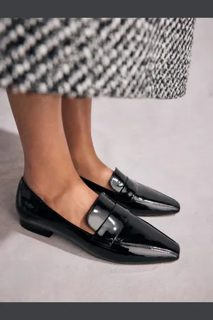 Next Tabitha Simmons Jess Leather Square Toe Mocassins