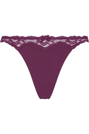 Hunkemöller Purple Lace and Shine ThongL