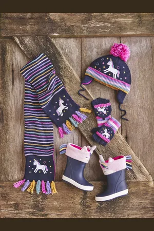 JoJo Maman Bébé Gants brodée de licorne1 - 2 ans (80 - 92cm)