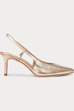 Ralph Lauren Khloe Leather Slingback Heels