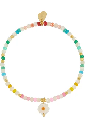 ESTELLA BARTLETT Multi Gemstone Shell Flower Braceletun