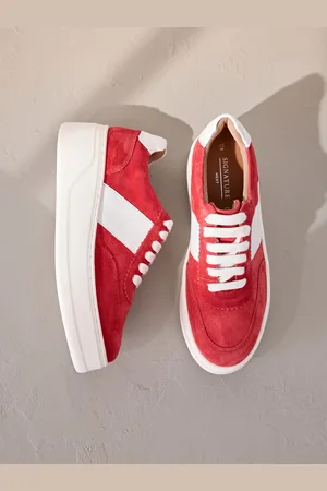 Next Baskets Signature haut de gamme à lacets et semelle épaisse compensées en cuireu43