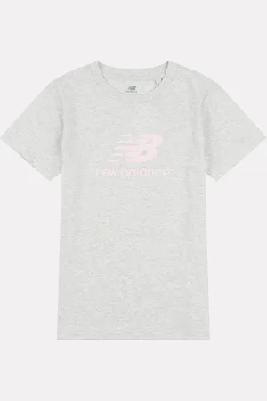 New Balance T-shirt Filles 100% coton à logo superposé10 - 11 ans (140 - 146cm)