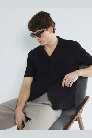 River Island Short Sleeve Seersucker ShirtMédium