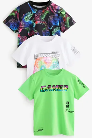 Next Coupe classique Graphic 100% Cotton Manches courtes T-shirt 3 Lot (3-16ans)5 ans (110cm)