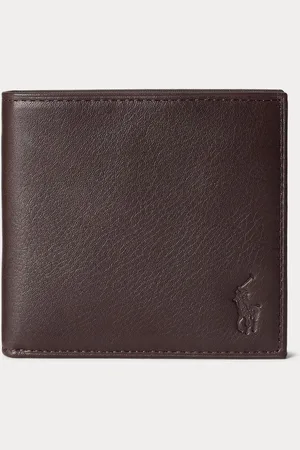 Ralph Lauren Pebbled Leather Billfold WalletUn an