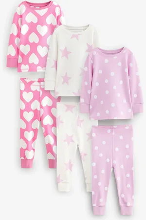 Next Stampy Snuggle 100% Cotton Pyjamas 3 Pack (9mths-12yrs)7 - 8 ans (122 - 128cm)