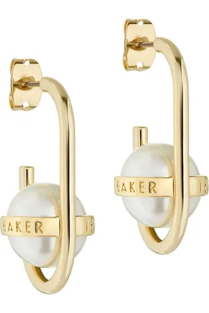 Ted Baker PERITTA: Statement Pearl Hoop EarringsUn an