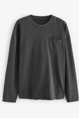 Next T-shirt Manches longues Garment Dye Heavyweight 100% CottonXL