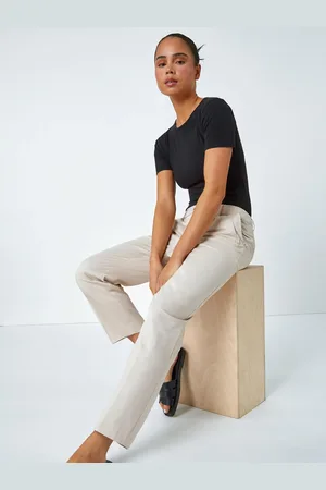Roman Petite Cotton Blend Tailored Trousers40