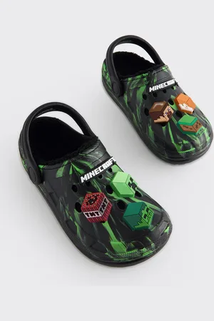 Next Minecraft Pantoufles doublées en polaire