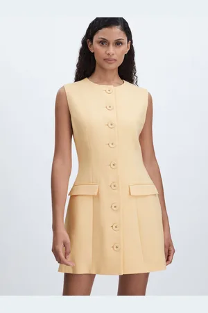 Anna Quan Mini robe en laine boutonnée40