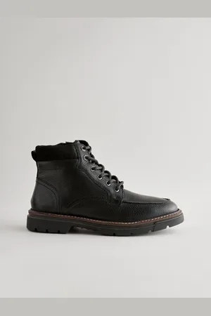 Next Bottes zippées en cuir à bout tablier