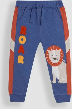 JoJo Maman Bébé Lion Appliqué 100% Cotton JoggersJusqu