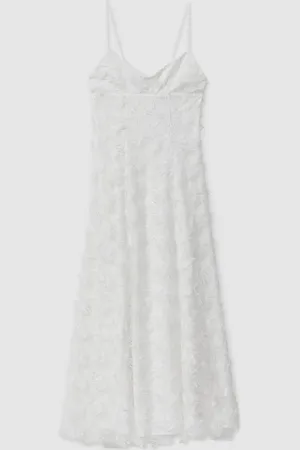 Anna Quan Robe longue à appliqué et taille basse 40