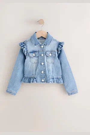 Next 100{Veste en jean à épaules volantées en coton (3-16ans)6 ans (116cm)