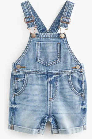 Next 100% Cotton Denim Dungarees (3mths-7yrs)1.5 - 2 ans (86 - 92cm)