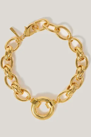 Jigsaw Round Link Chain Braceletun