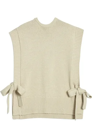 Albaray Natural 100% Organic Cotton Knitted Tabbard Tank TopMédium