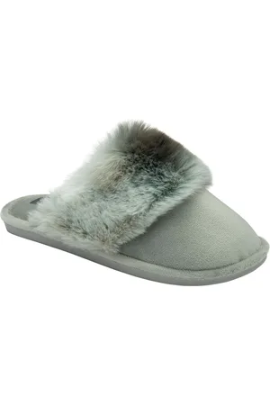 Dunlop Chaussons mules en fausse fourrure Ladies à bout fermé