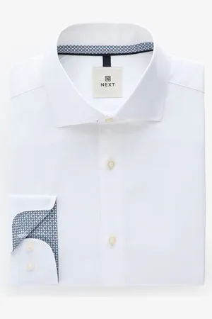 Next Coupe classique 100% Cotton Poplin Twill Chemises habillées38cm R (UK 15 R)