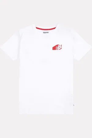 New Balance Boys Authentic Brand 100% Cotton White T-Shirt7 - 8 ans (122 - 128cm)