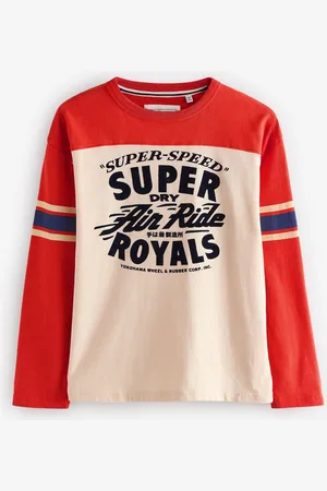 Superdry Long Sleeve T-Shirt with Flock Print3 ans (98cm)