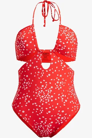 Roxy Ditsy Floral Print Halterneck One Piece SwimsuitPetit