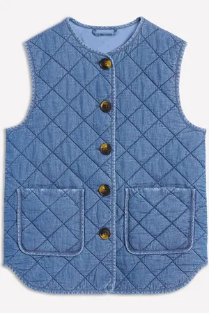 Boden Denim Quilted 100% Cotton Gilet40
