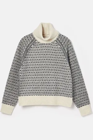 Joules Ingrid Patterned Jumper with Detachable Roll Neck52