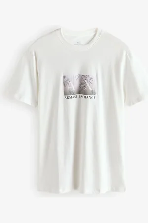 Armani Exchange T-shirt logo graphique 100% cotonL