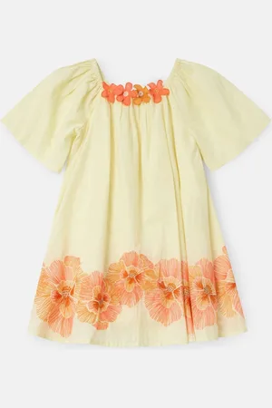 Angel & Rocket Coletta Embroidered Swing 100% Cotton Dress146152cm