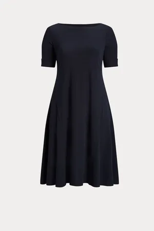 Ralph Lauren Munzie Extensible Jersey Mi-long Robe3XL
