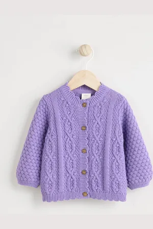 Next Bébé Bobble tricoté 100% coton Cardigan (0mths-2yrs)12 - Mois 18 (80 - 86cm)