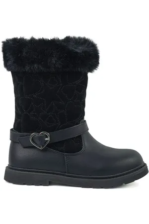 Toezone Lumi Faux Fur Zip Caur Buckle Bottes
