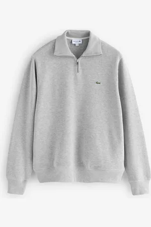 Lacoste Regular Fit Quarter Zip Neck 100% Cotton SweatshirtM