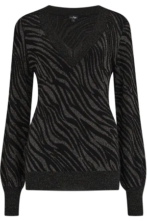 Pour Moi Mila Sparkle Jacquard Col en V Fine Knit Pull40
