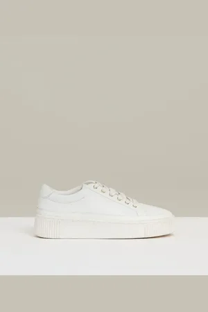 Reiss Baskets à plateforme en cuir grainé Leanne