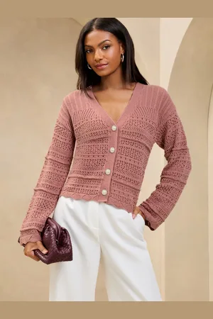 Lipsy London Pretty Stitch Knit Cardigan34